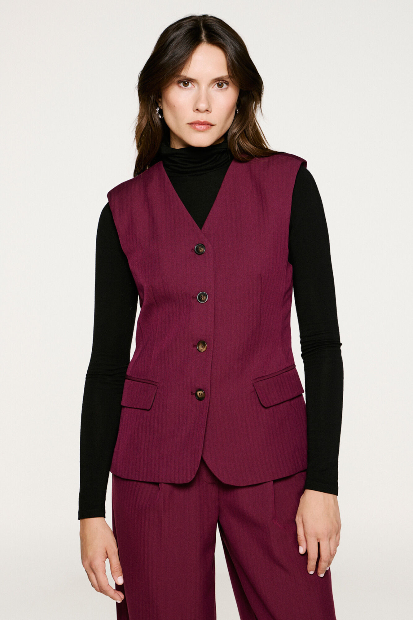 Selected Colete de colete com bolsos.