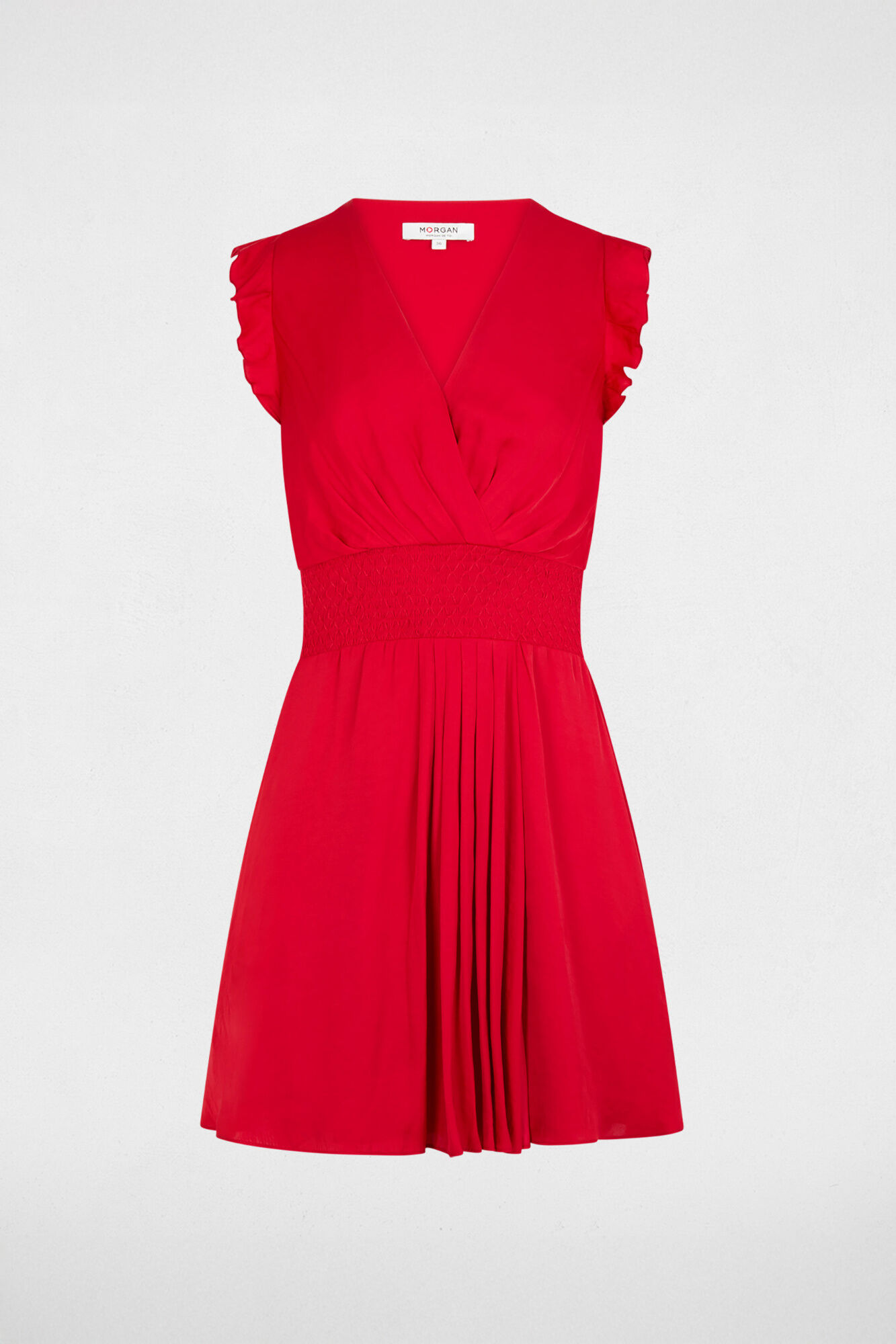 Morgan Vestido curto folgado Vermelho
