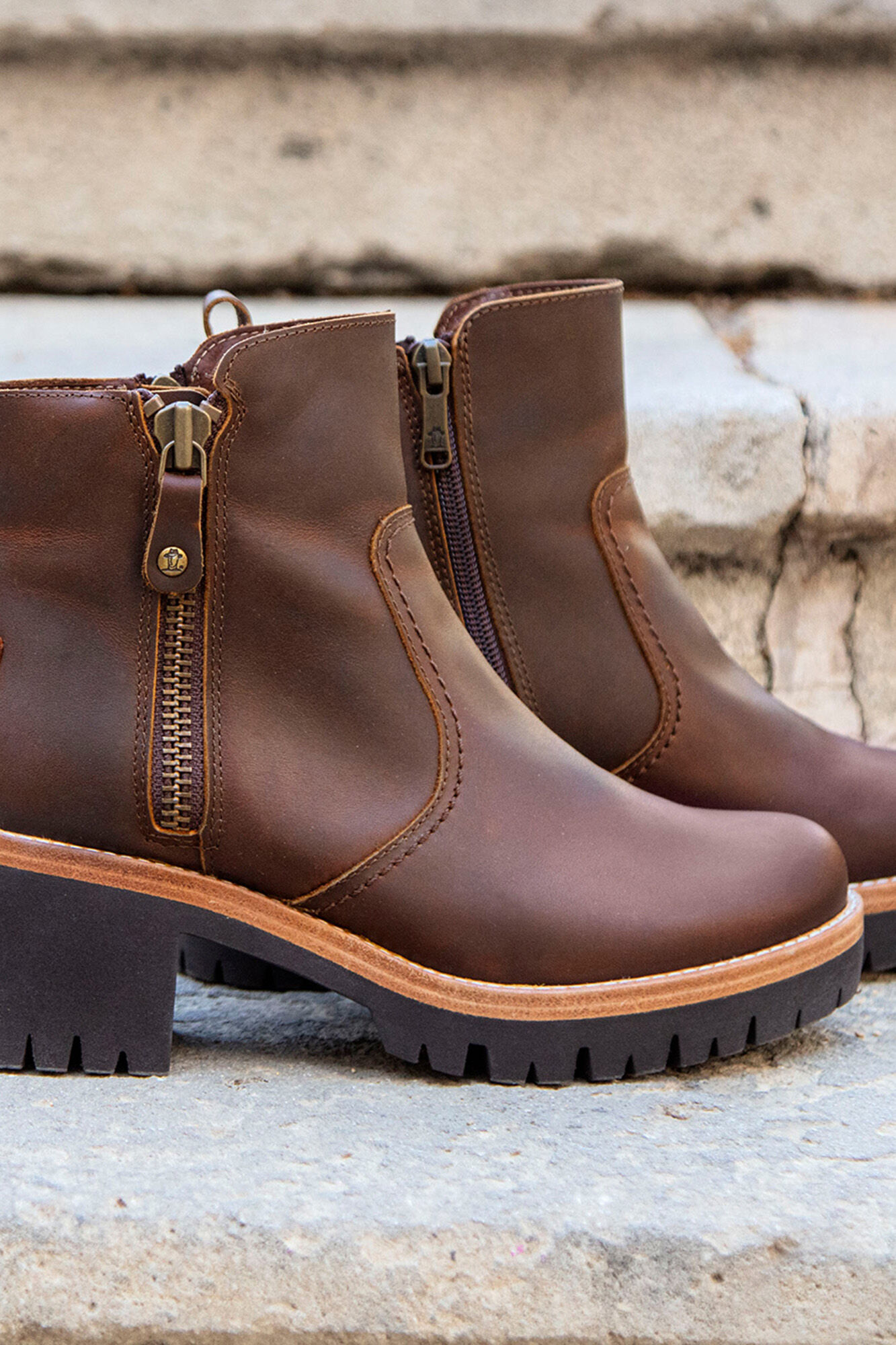 Panama Jack Women's heeled ankle boots Brown