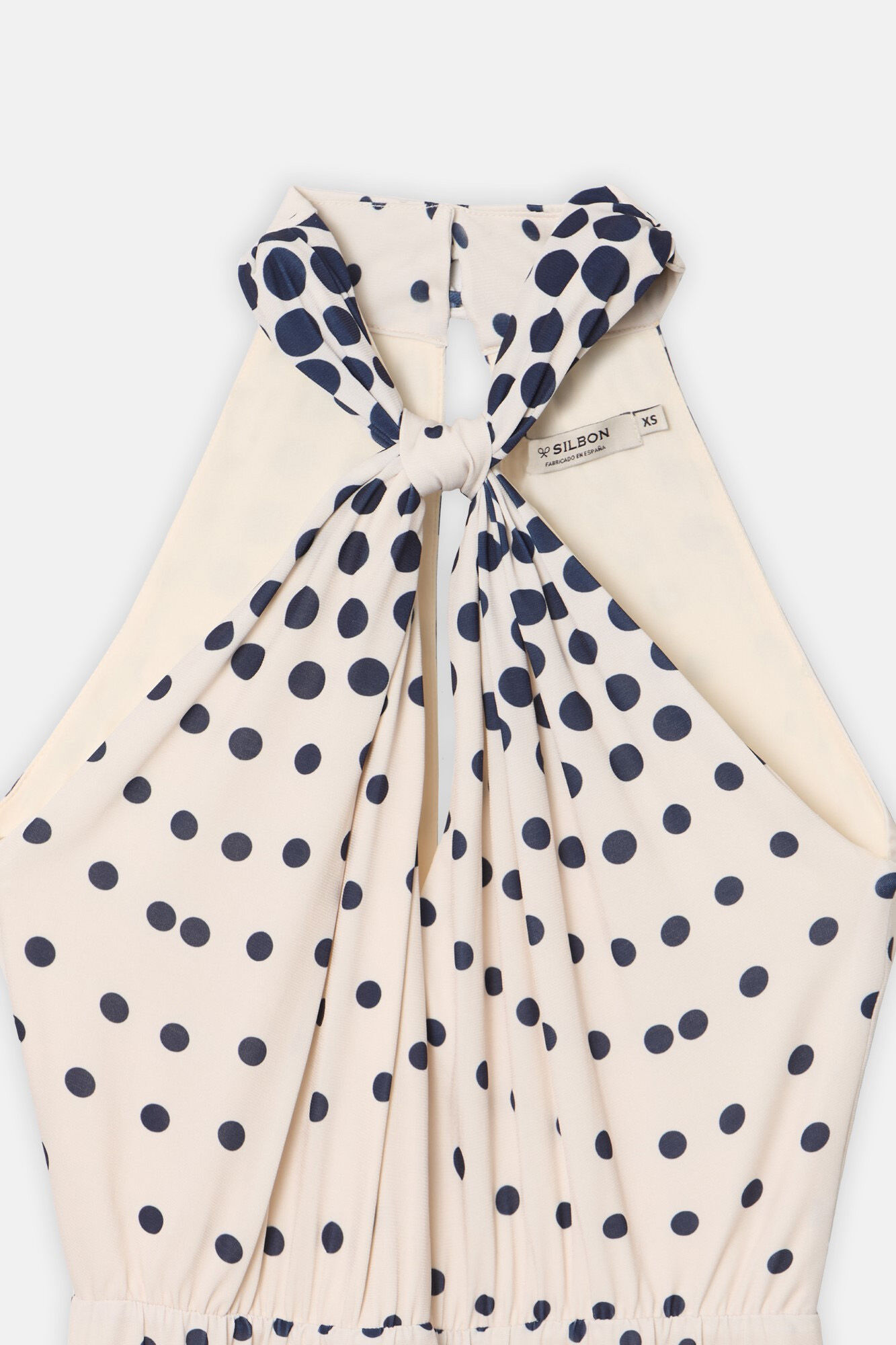 Silbon Vestido largo punto Estampado azul