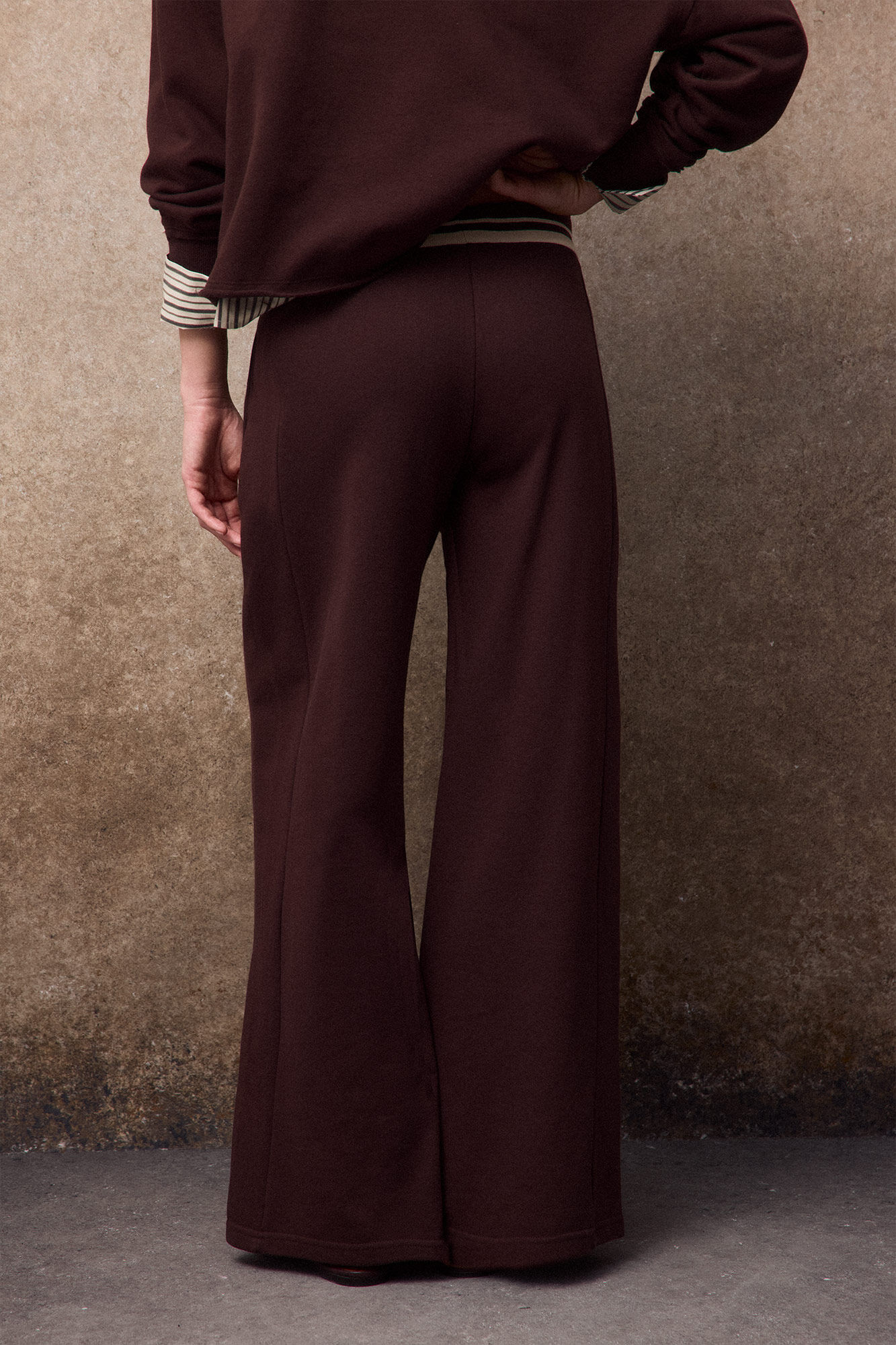 Slowlove Pantal&oacute;n de chandal Marr&oacute;n oscuro