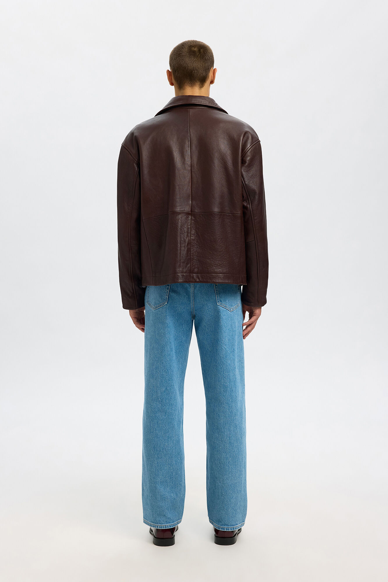 Selected 100% leather jacket Brown
