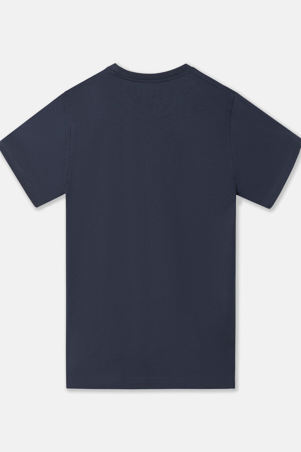 Cortefiel Camiseta silbon raqueta Azul marino