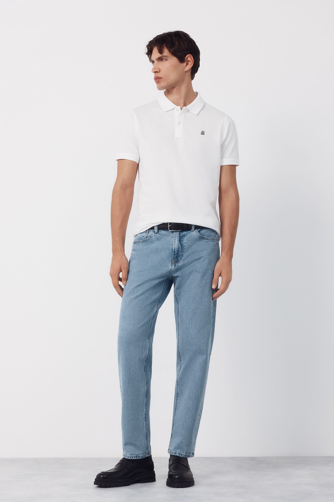 Cortefiel Polo b&aacute;sico de piqu&eacute; slim
