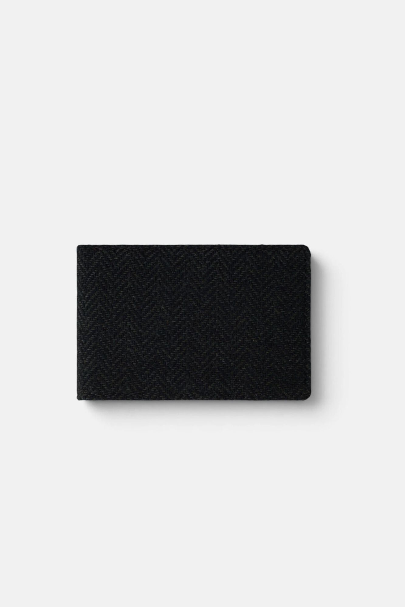 Silbon Herringbone fabric wallet Green