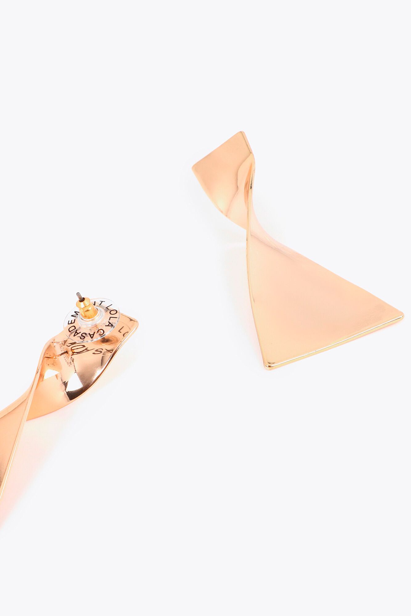 Lola Casademunt Twisted geometric pendant Gold