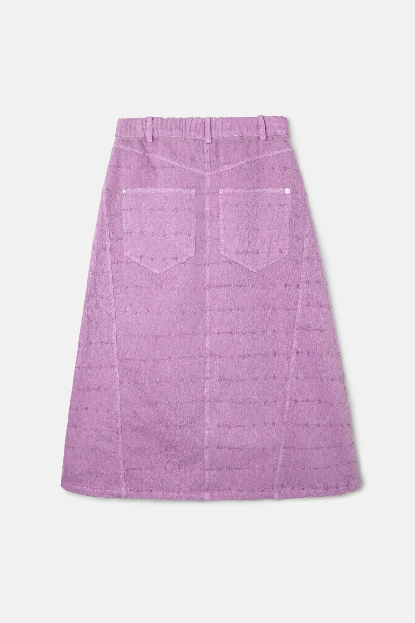 Silbon Falda denim calada Morado