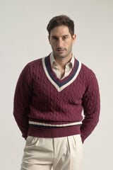 PuroEGO Jersey cricket algod&oacute;n Granate