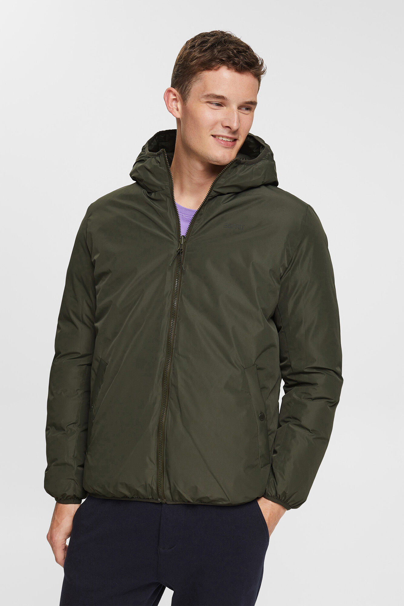 Esprit Abrigo ultralight corto reversible Kaki