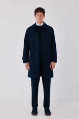 Cortefiel Cotton trench Navy