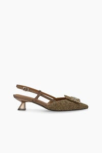 Lodi Sapatos de salto abertos atr&aacute;s em pele