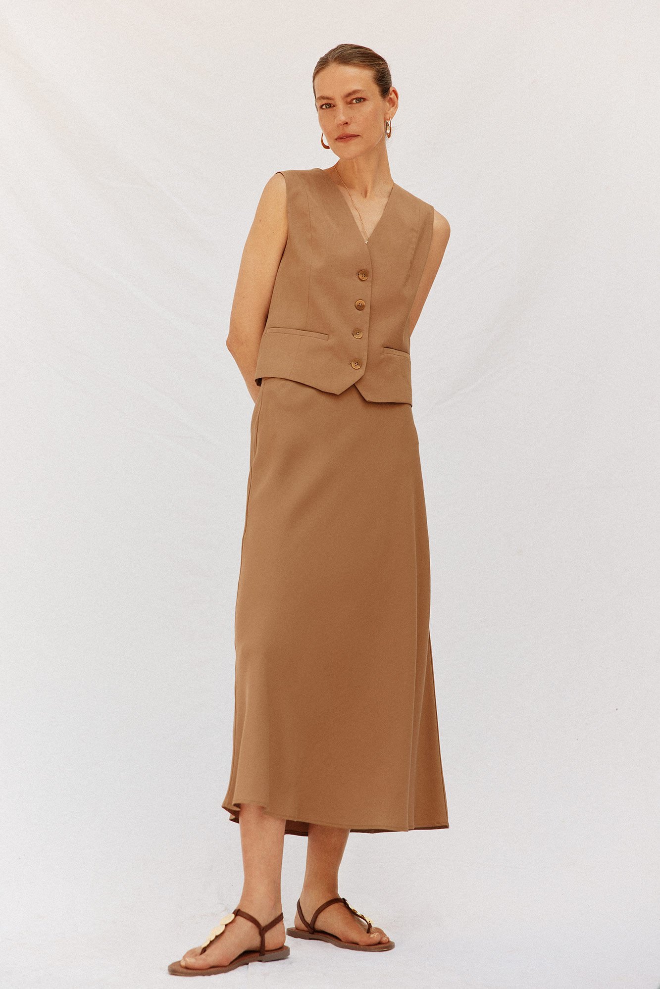 Cortefiel Fluid Tencel skirt
