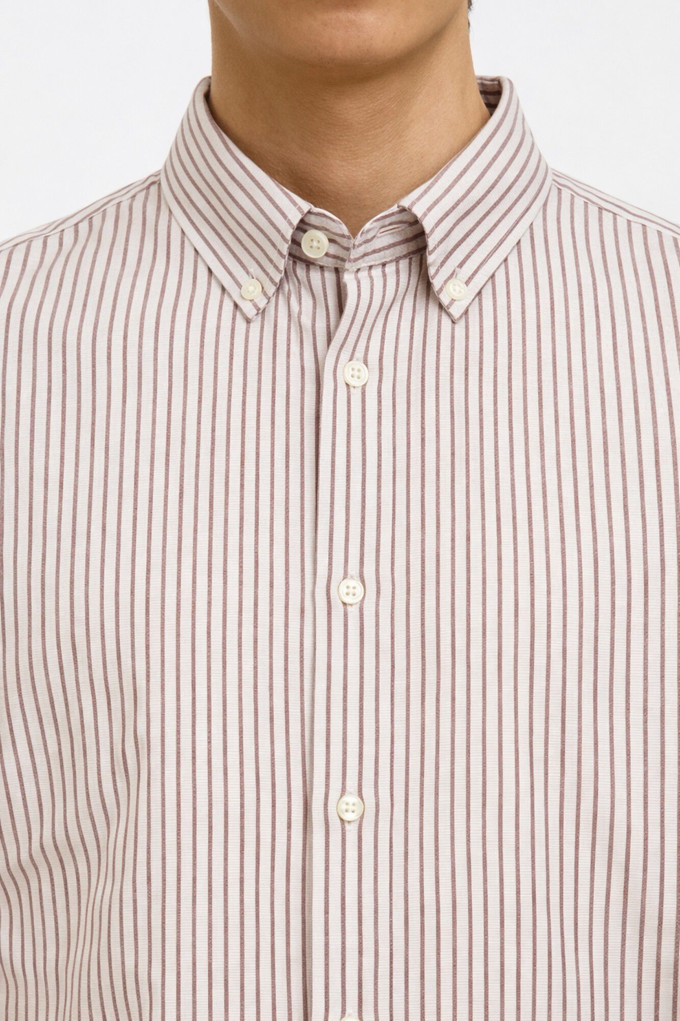 Selected Camisa manga larga lino