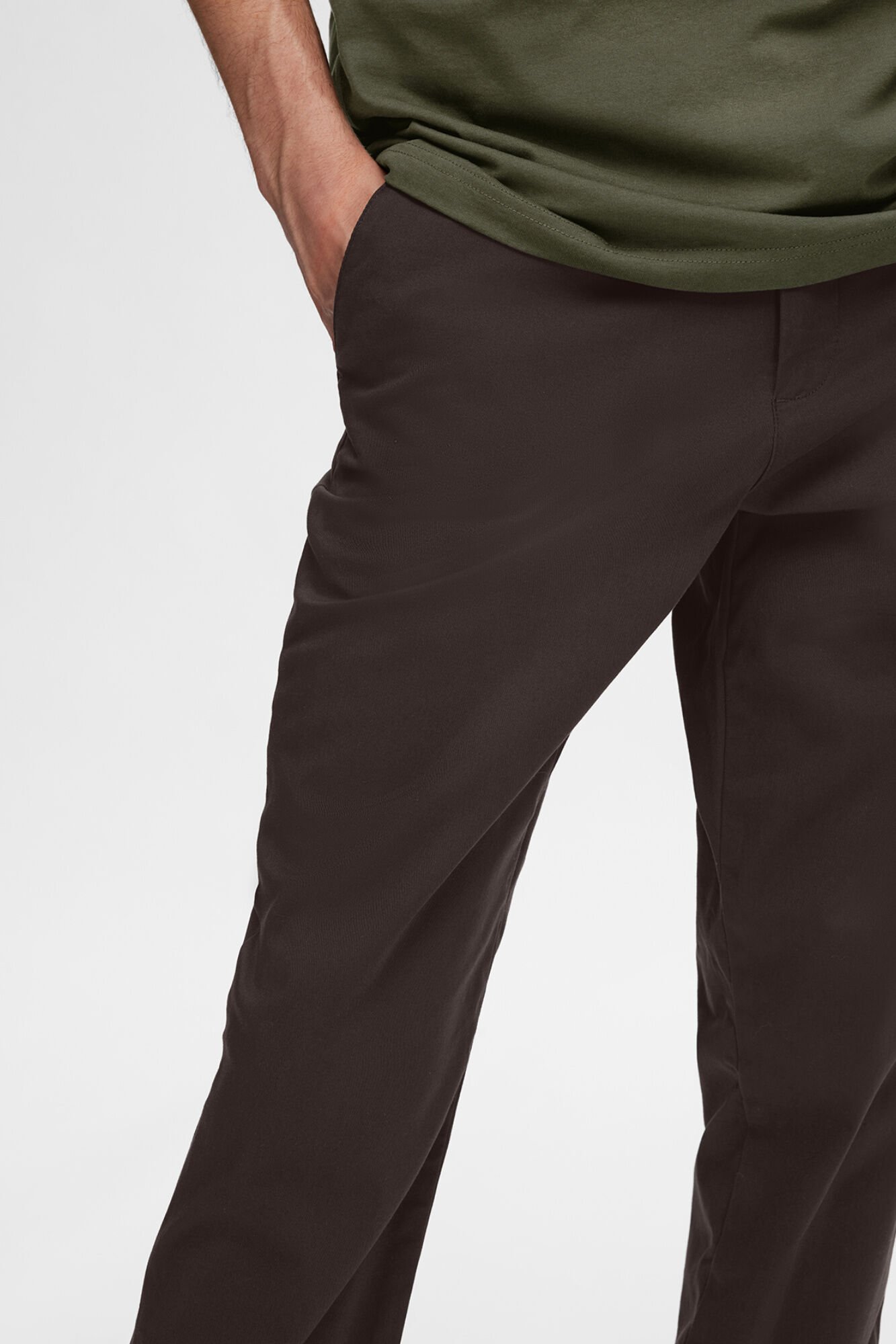Selected Cal&ccedil;as chino para homem slim fit