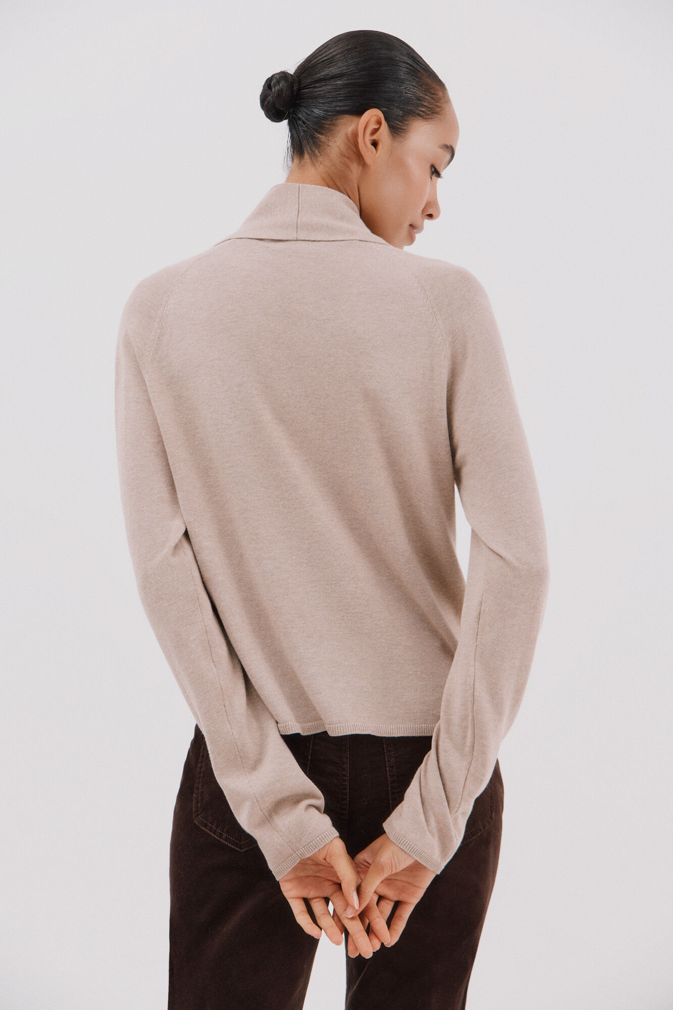 Cortefiel Jersey foulard aro Beige