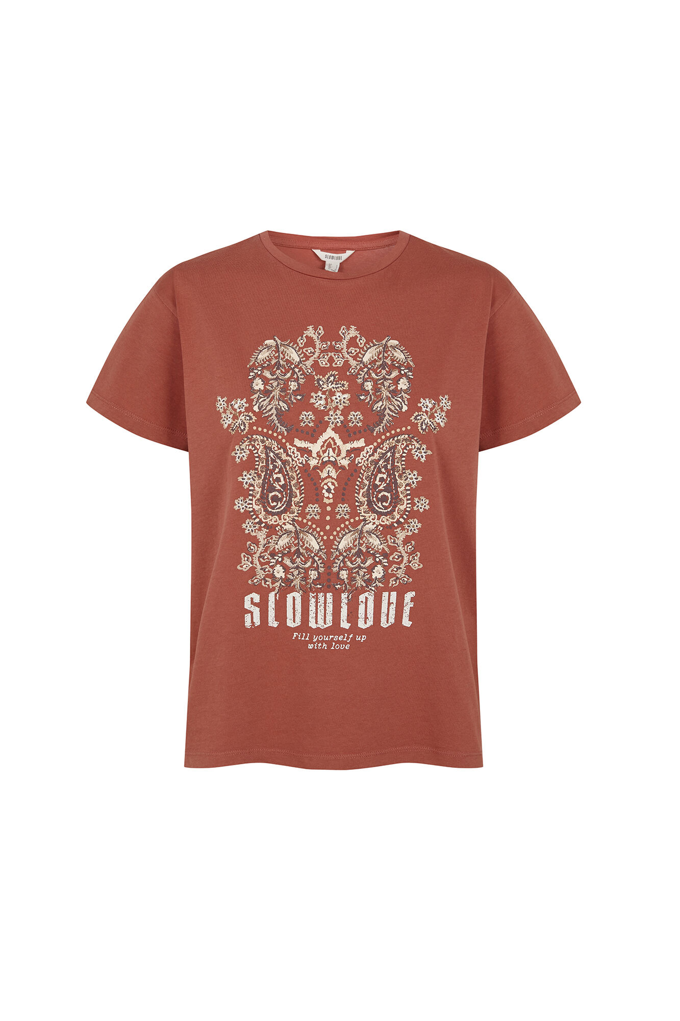 Slowlove Camiseta floral SlowLove Coral