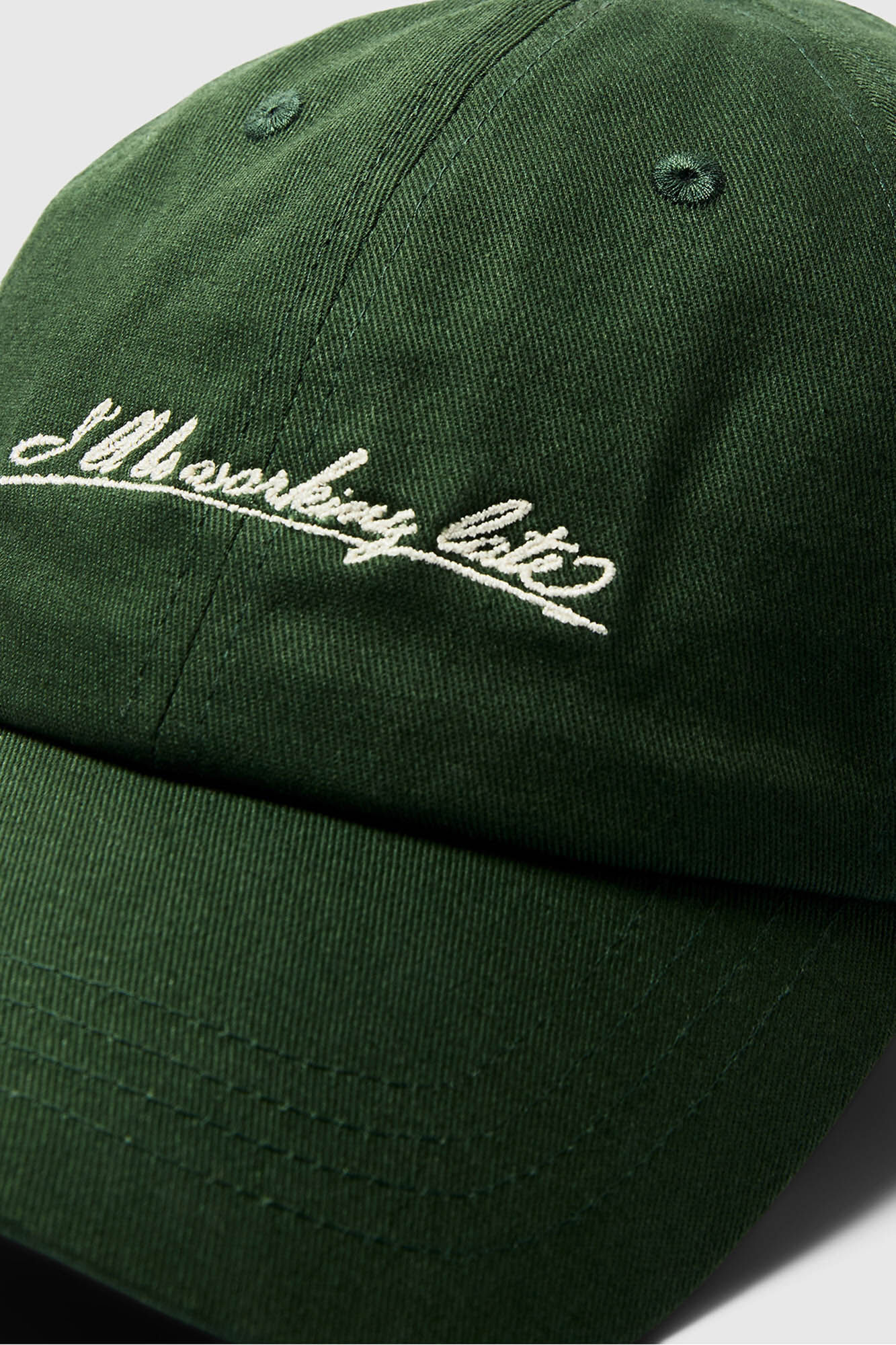 Selected Bon&eacute; bordado 100% algod&atilde;o org&acirc;nico