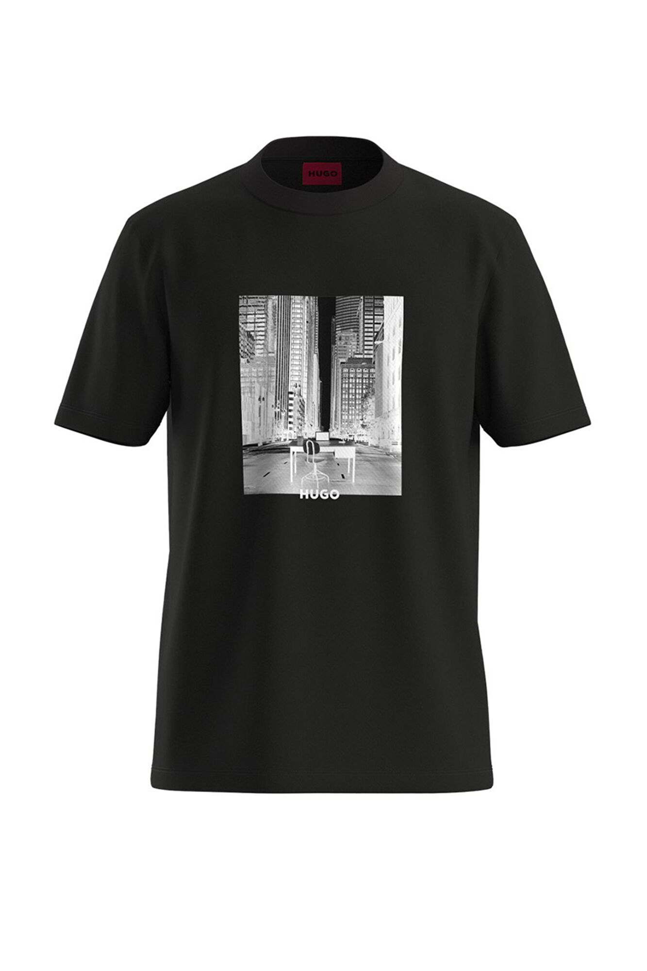 HUGO short-sleeved T-shirt Black