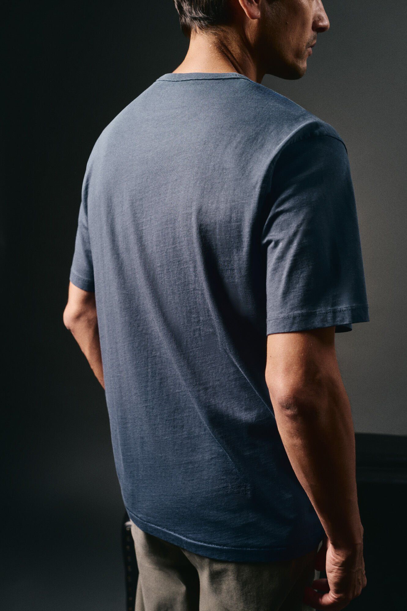 OOTO Camiseta gr&aacute;fica lavada Azul