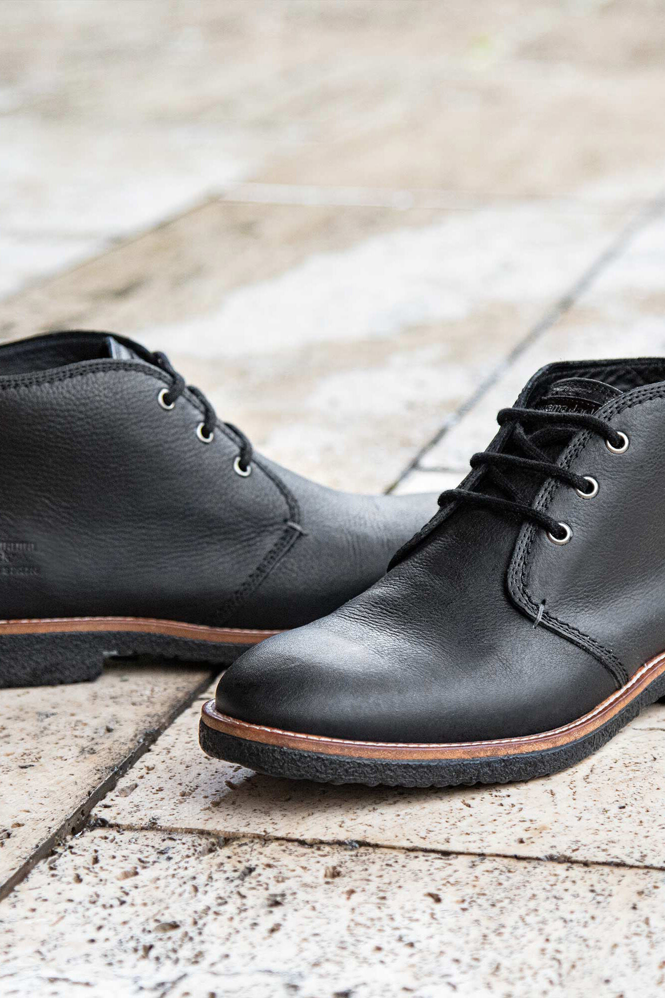 Panama Jack Botim de homem em pele napa