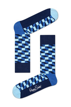 Cortefiel Optic design socks Royal blue