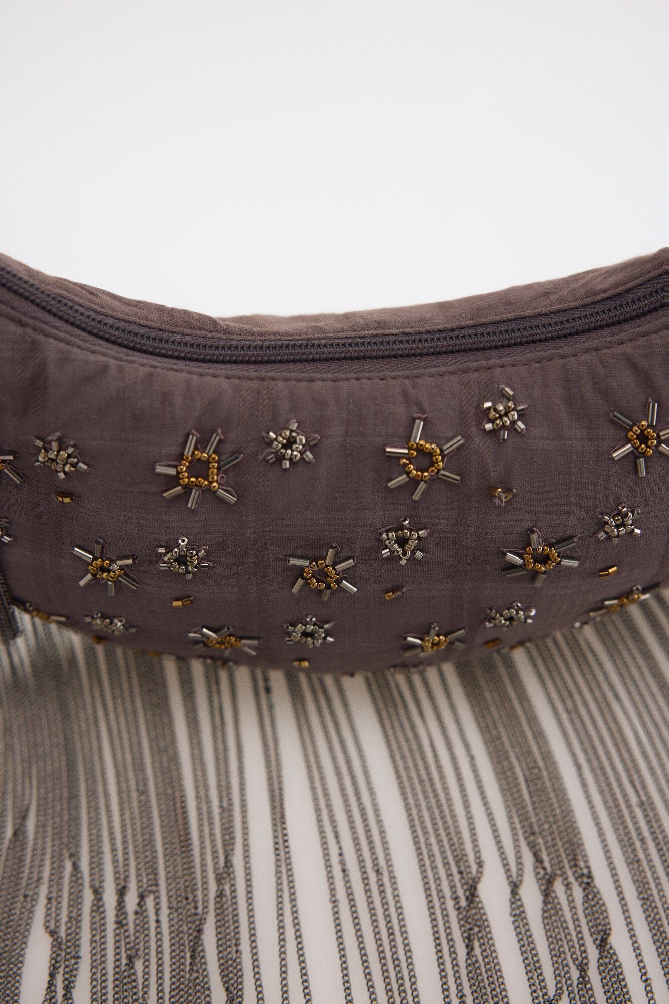 Slowlove BEADS BANANA BAG Gris