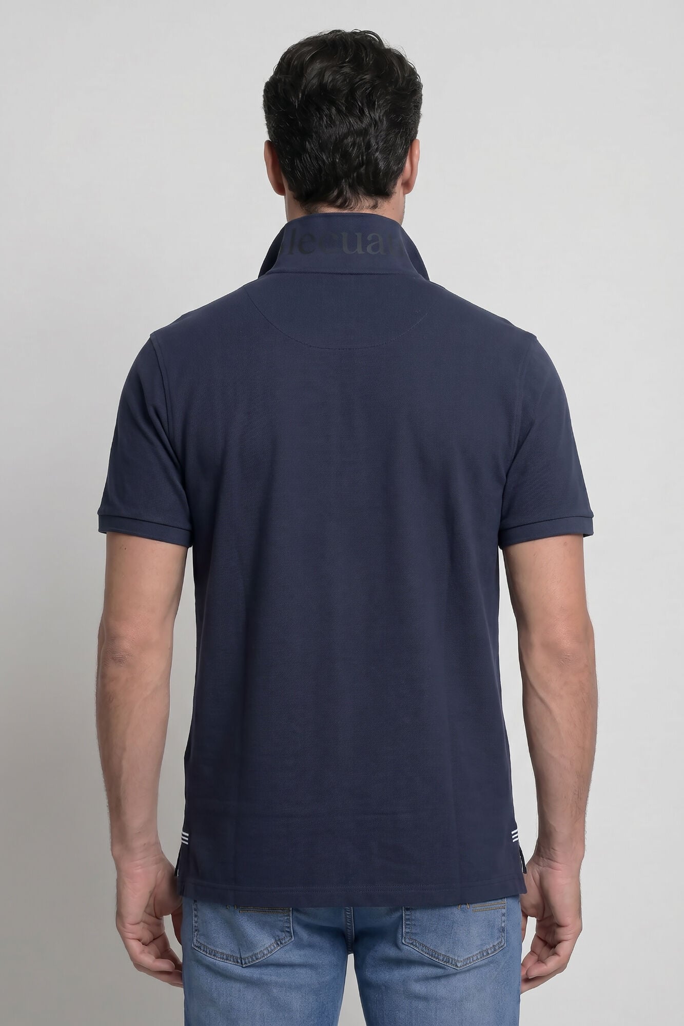 Valecuatro Polo cl&aacute;ssico com logo Azul