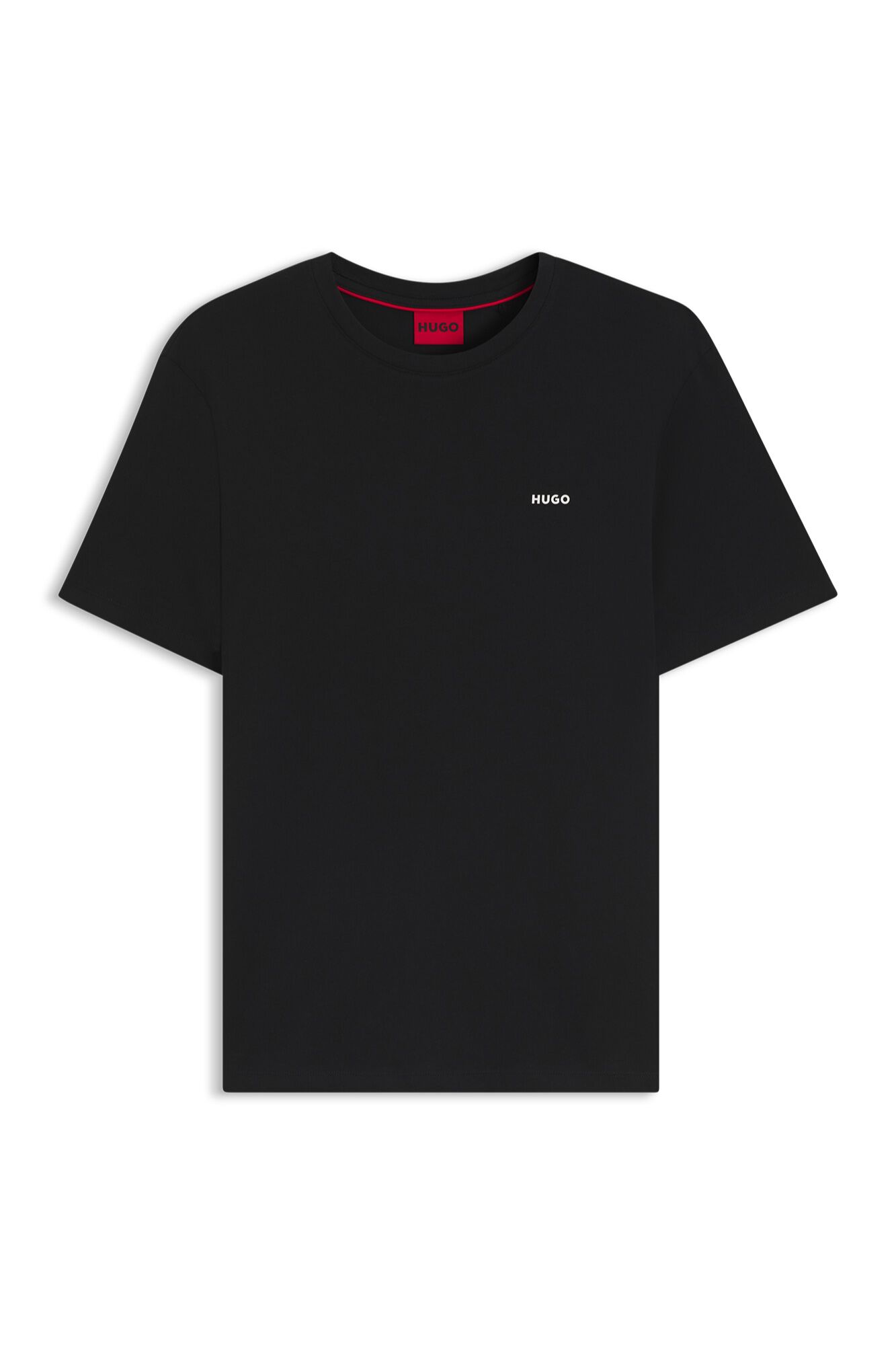 HUGO T-shirt de manga curta Preto