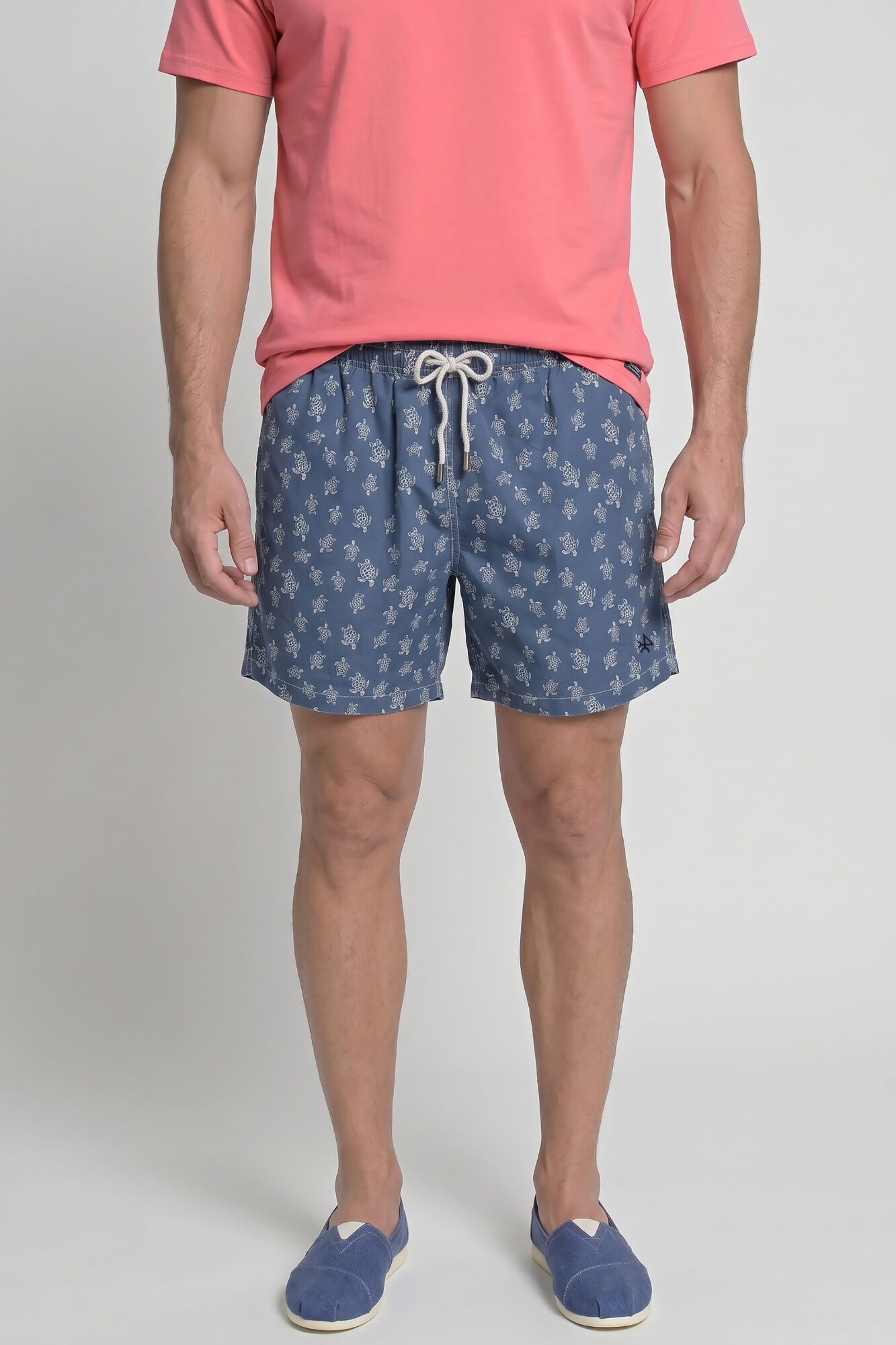 Valecuatro Ba&ntilde;ador estampado fantas&iacute;a Azul marino