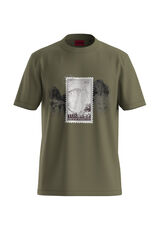 HUGO T-shirt de manga curta Verde