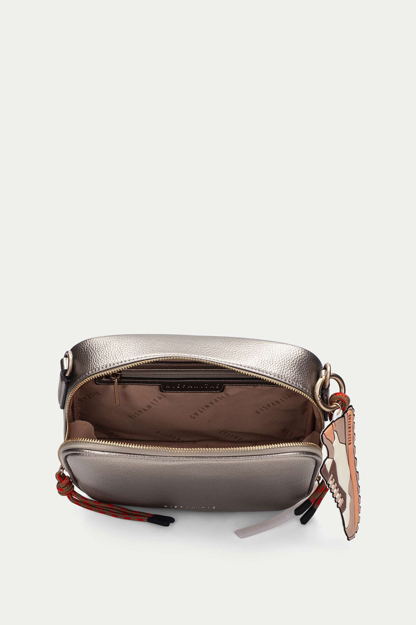 Hispanitas Mala a tiracolo retangular Dourado