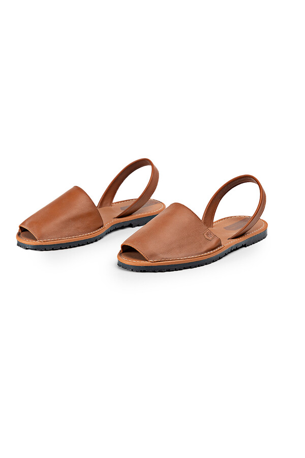 Cortefiel Georgebay leather Menorcan sandals  Brown