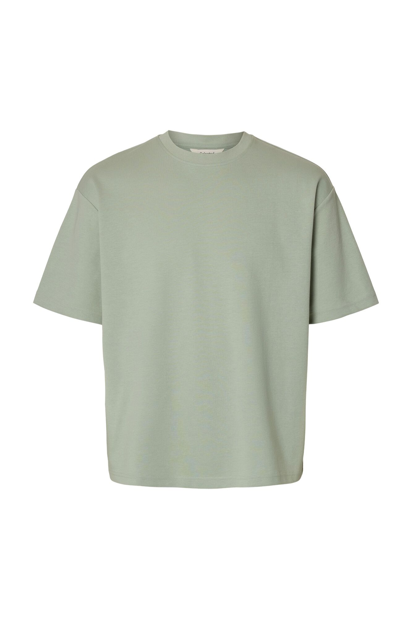 Selected Relaxed short sleeve T-shirt Kaki
