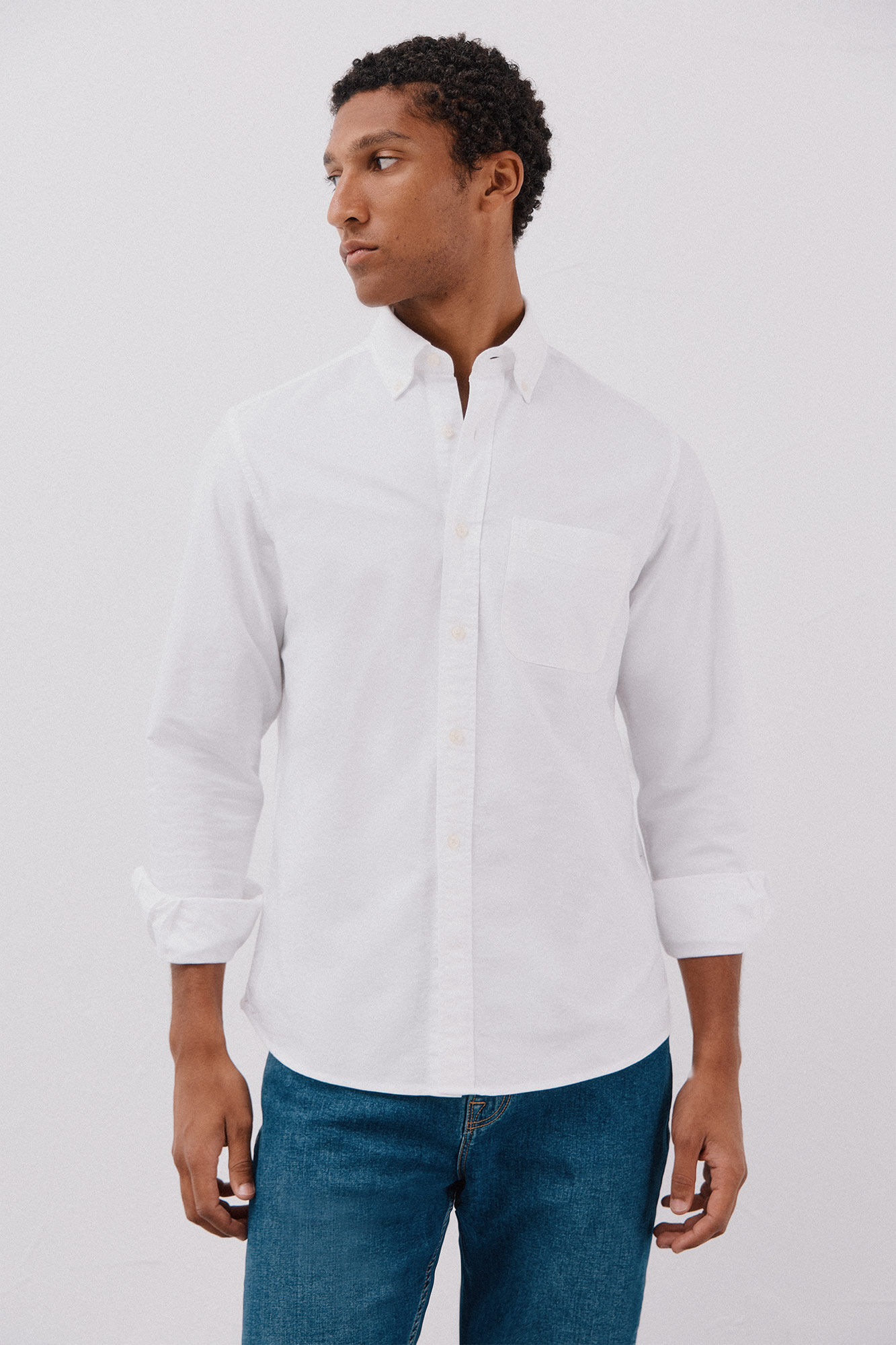 Cortefiel Plain oxford shirt