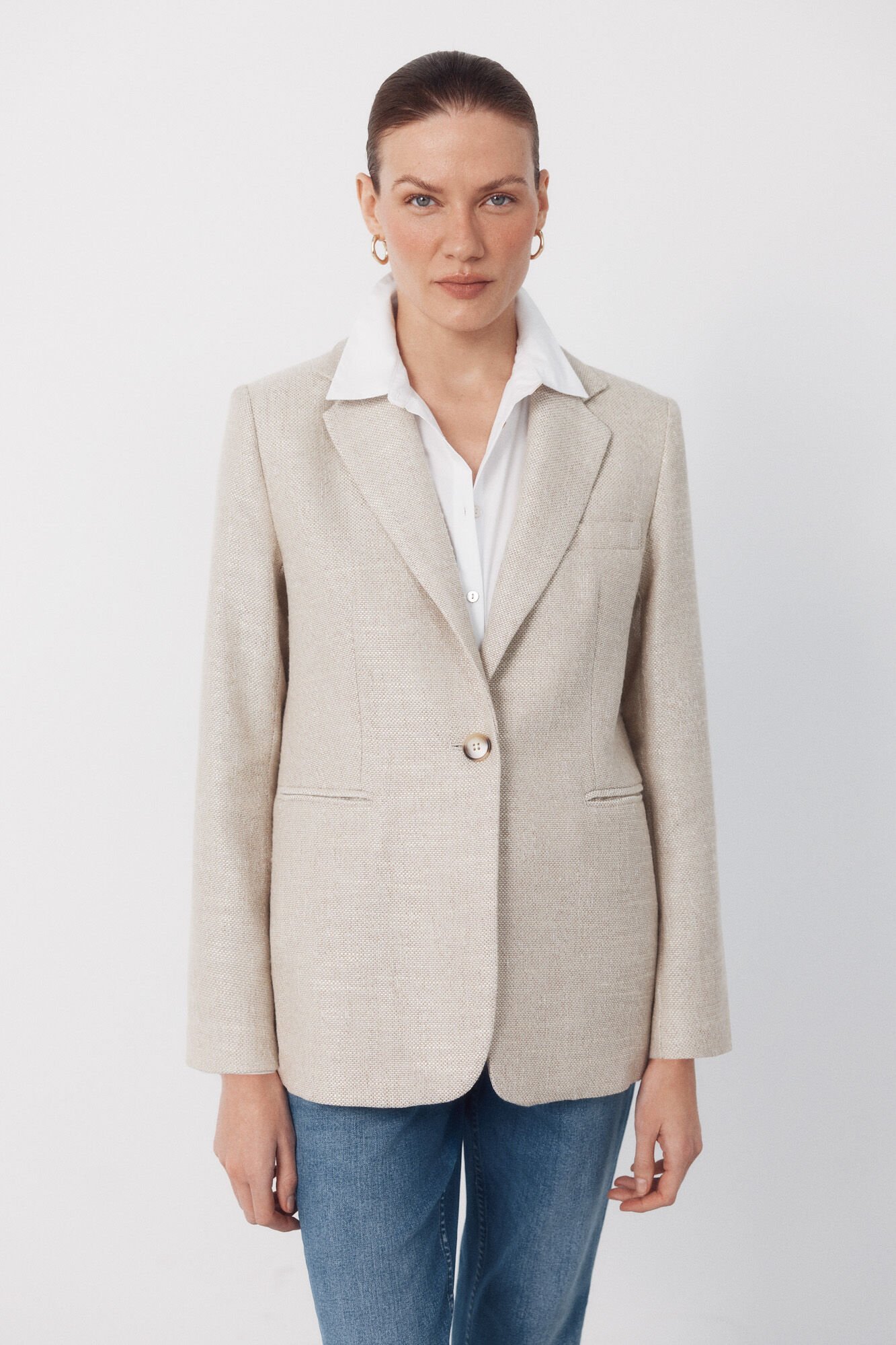Cortefiel Blazer tejido con textura