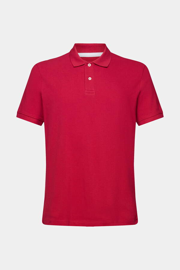 Cortefiel Essential piqué polo shirt Red