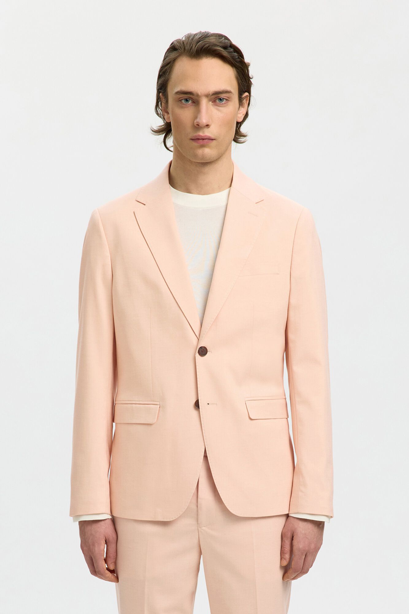 Selected Chaqueta viscosa con solapa