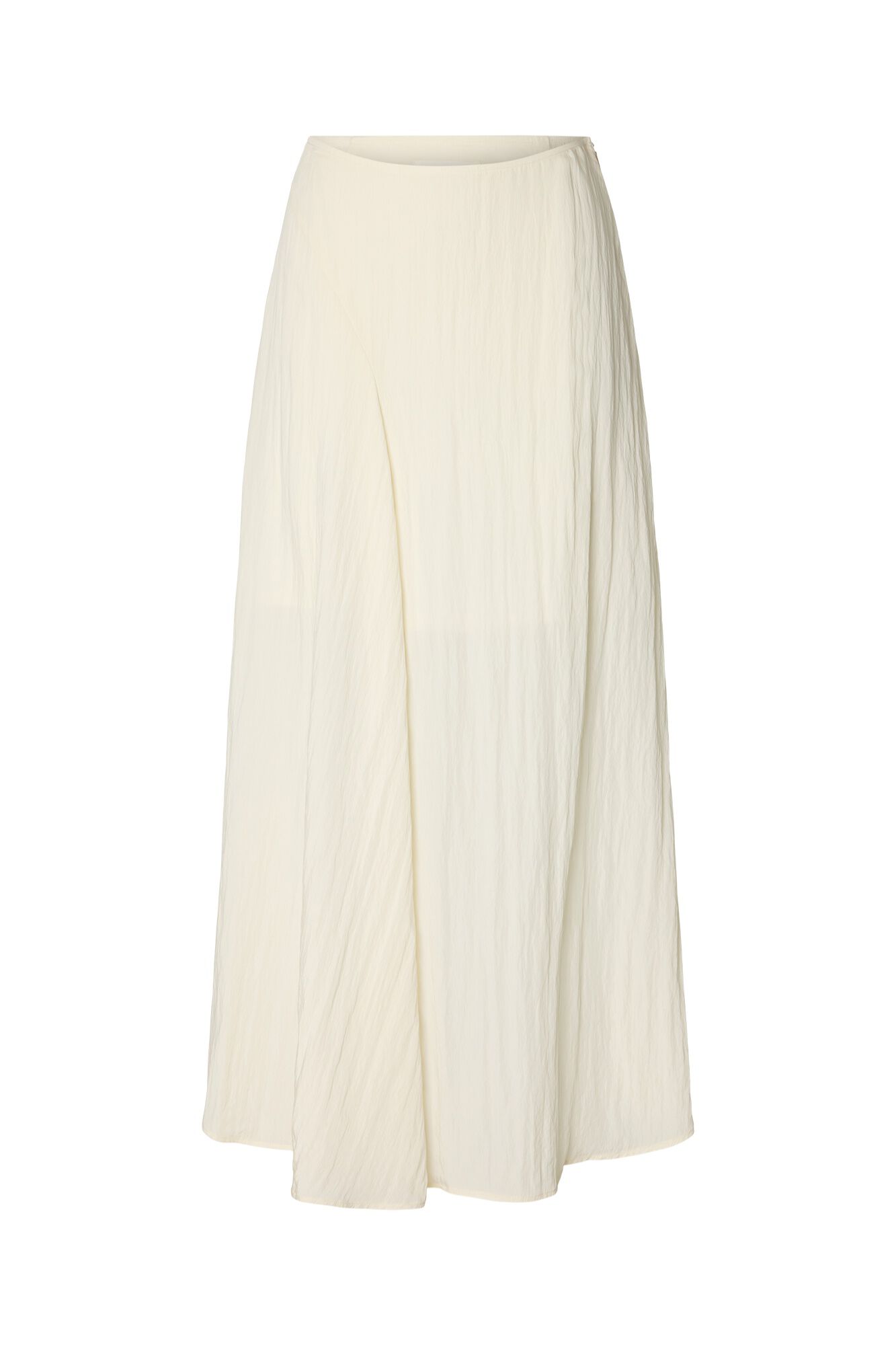 Selected Falda larga tejido estructura Blanco
