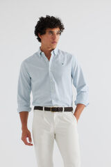Silbon Camisa sport oxford riscas verde Verde