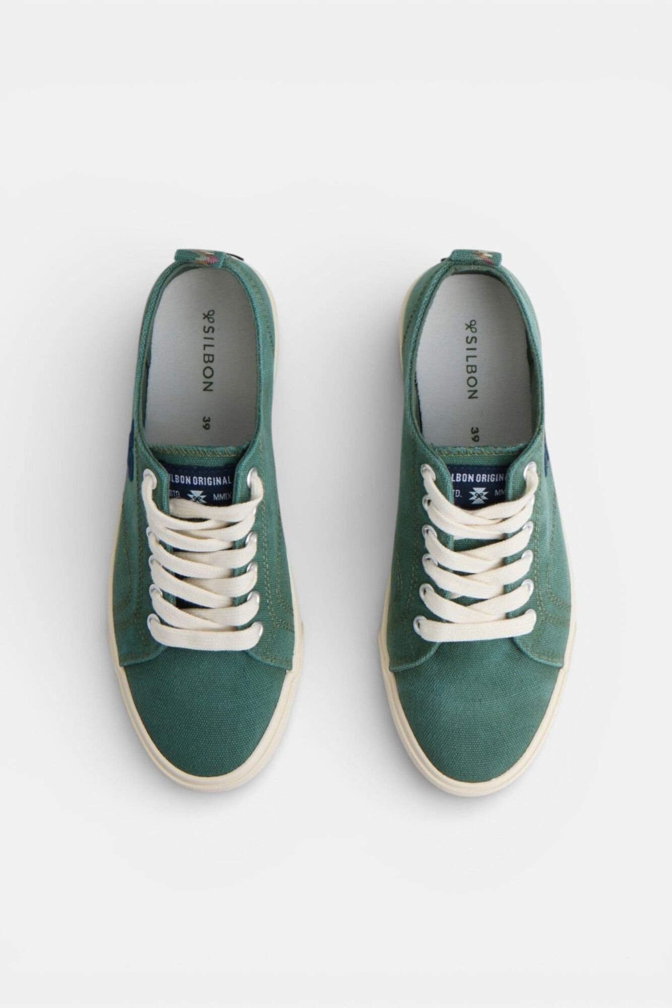 Silbon Canvas classic sneaker Kaki
