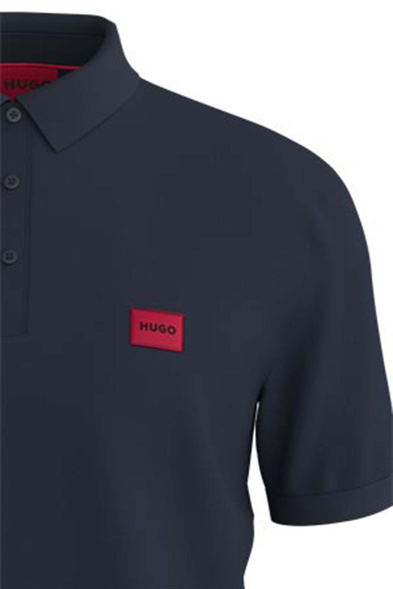 HUGO Polo de manga curta Azul