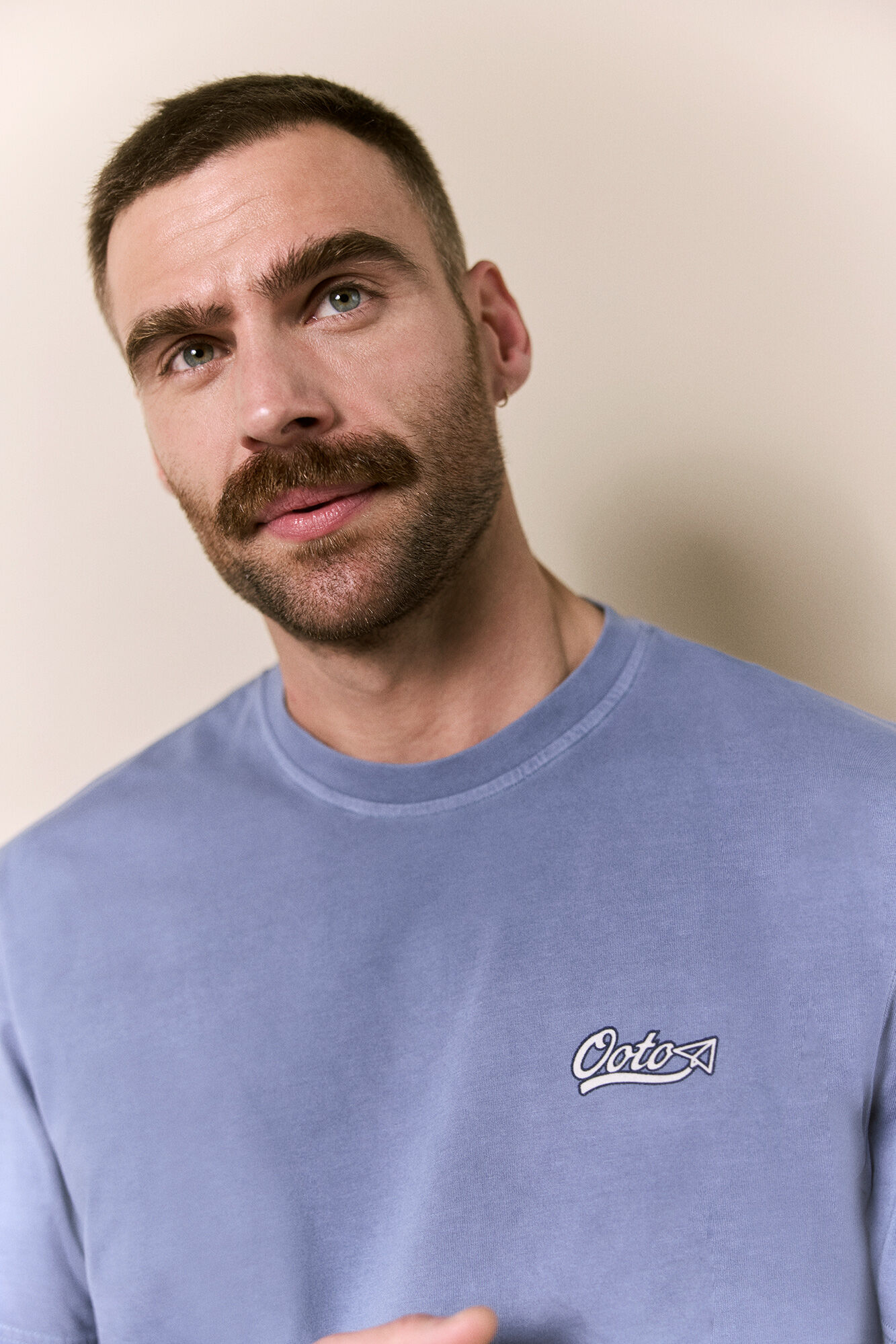 OOTO T-shirt lavada de manga curta com logo