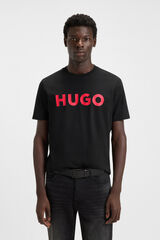 HUGO T-shirt de manga curta Preto