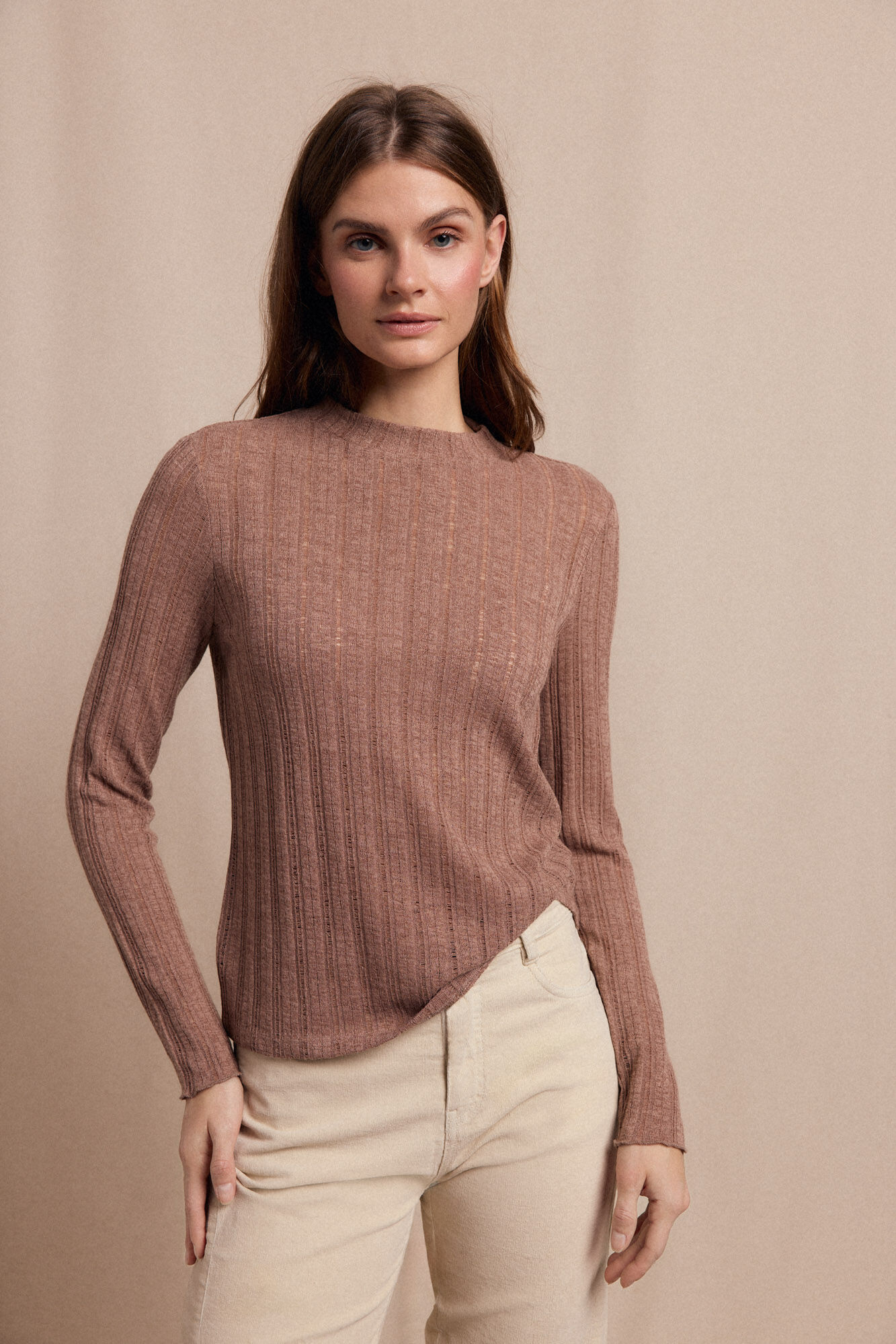 Slowlove Top malha estrutura