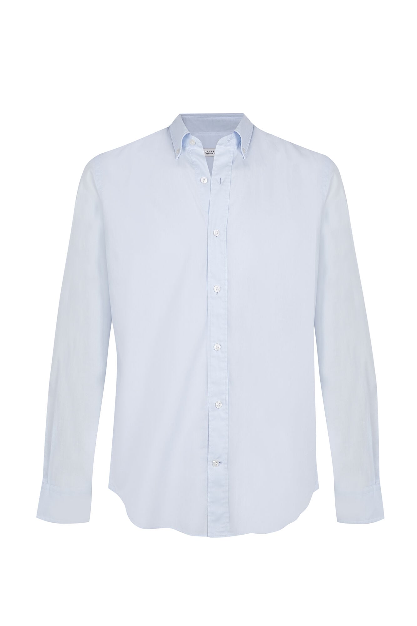 Cortefiel Camisa lisa em oxford leve Azul