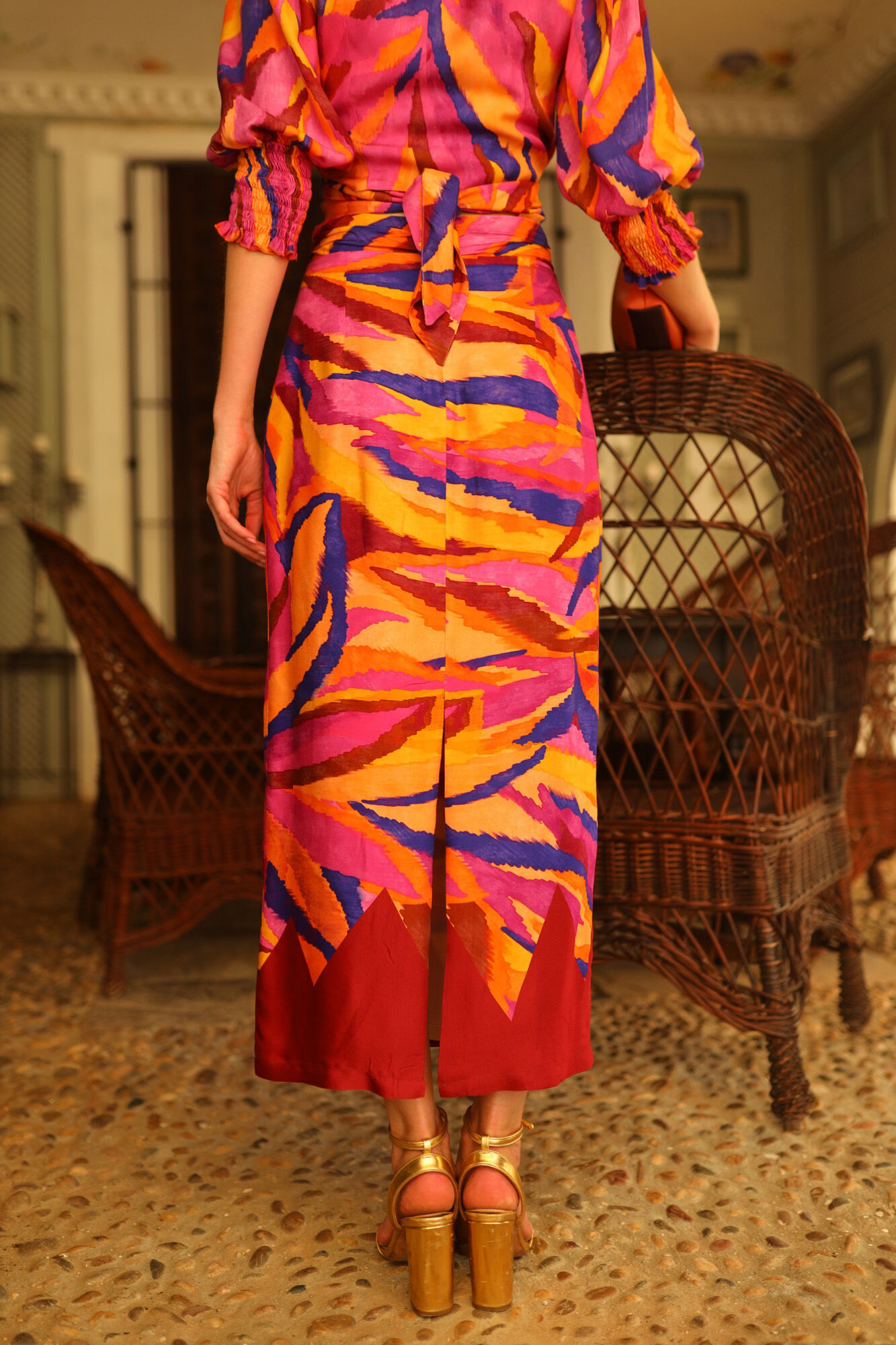 Panambi Falda midi apertura