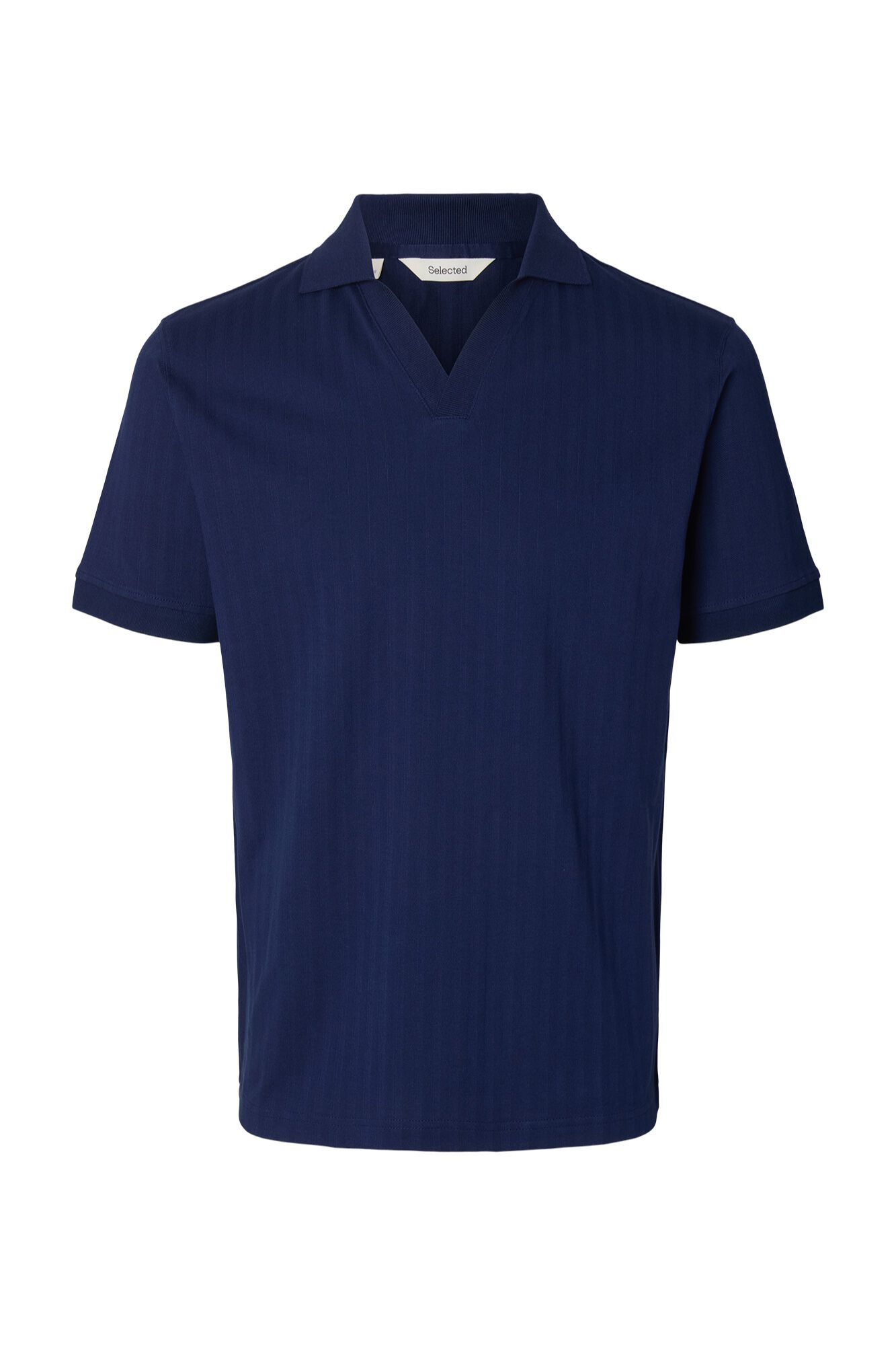 Selected Polo de manga corta Azul marino