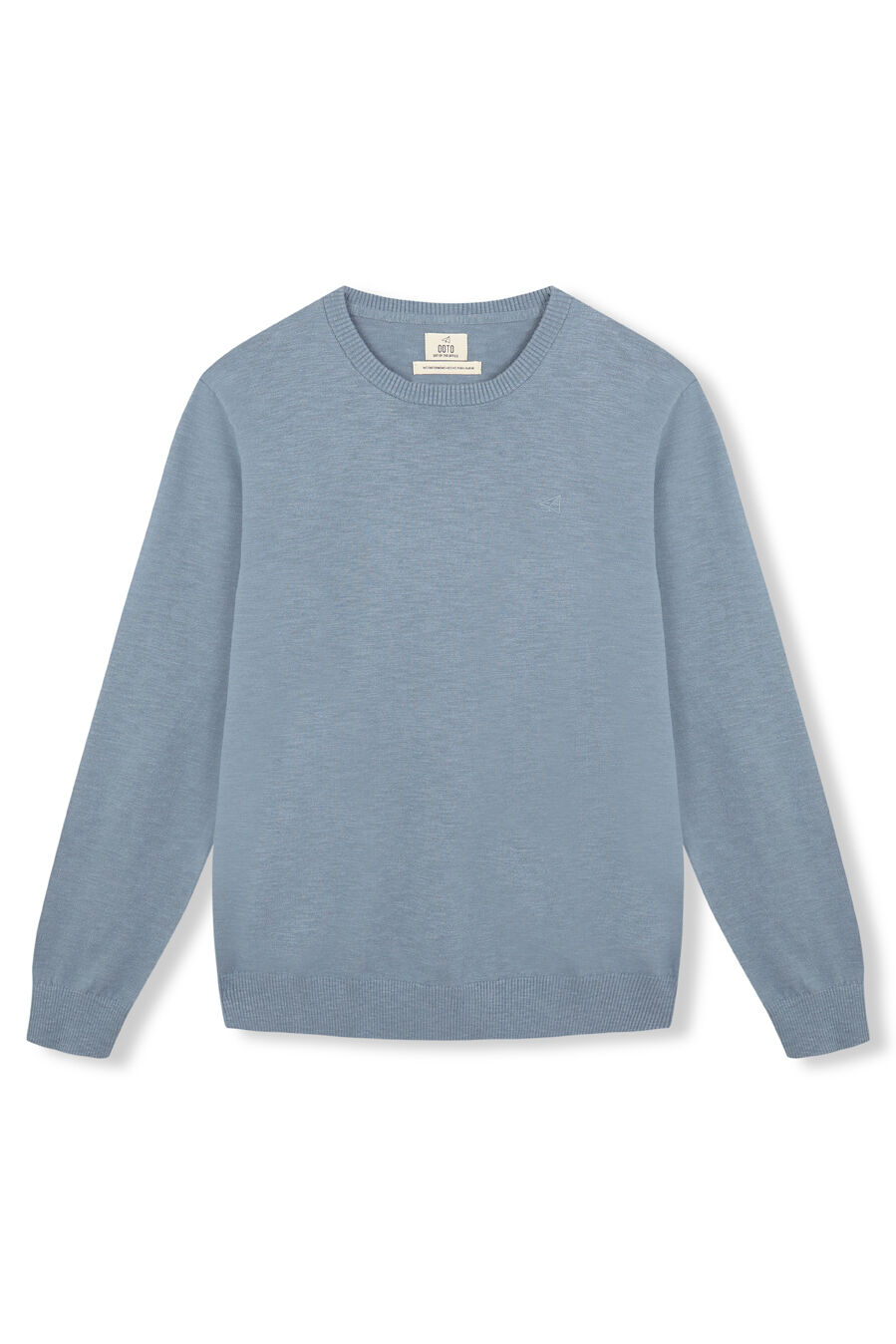 OOTO Jersey cuello redondo algod&oacute;n Azul
