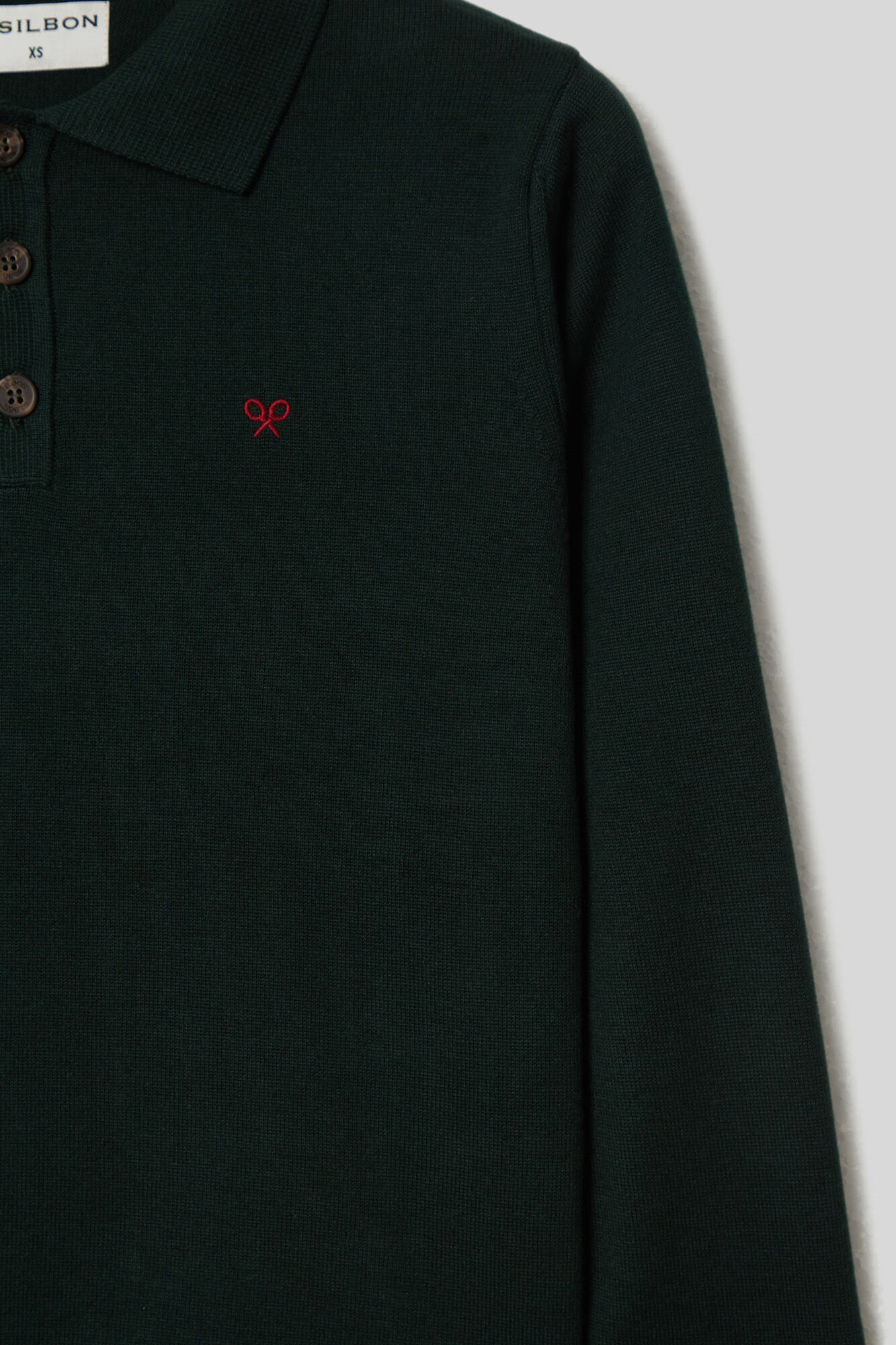 Silbon Silbon green polo jumper Green