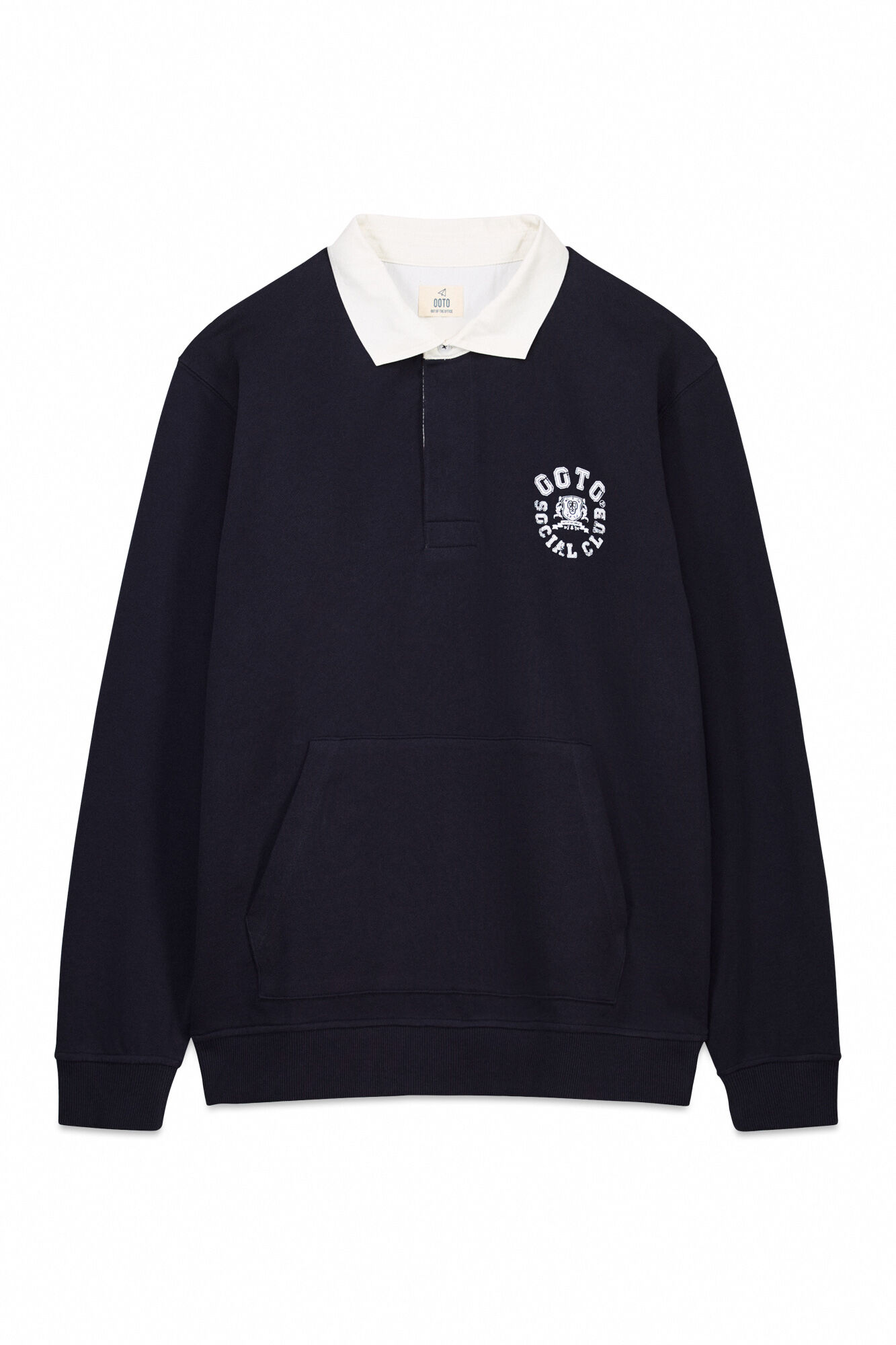 OOTO Polo de rugby de manga comprida Azul